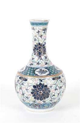 Vase, China, unterglasurblaue Vierzeichen Marke Kangxi, späte Qing Dynastie, - Asiatica a Umění