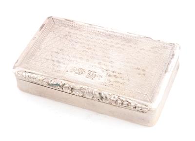 Wiener Silber Deckeldose von 1846, - Silver