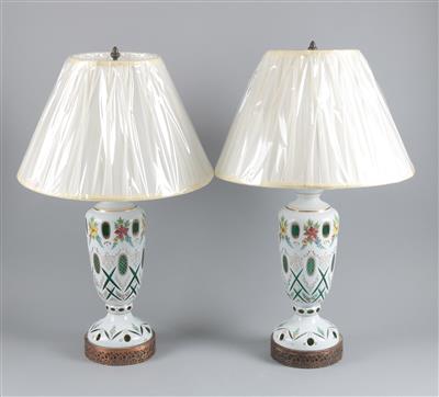 Paar Tischlampen, - Antiques