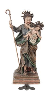 Hl. Josef mit Jesuskind, - Antiques