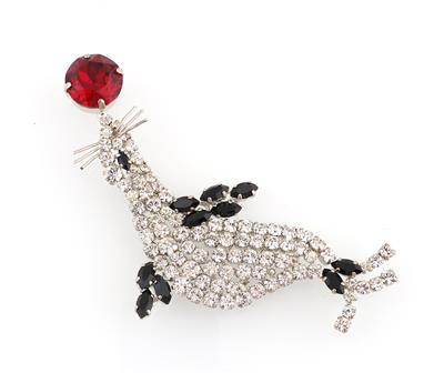 Seehund mit Ball-Brosche, - Antiques