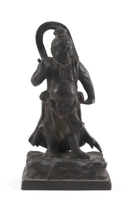 Bronzefigur eines Gottes, - Antiquitäten