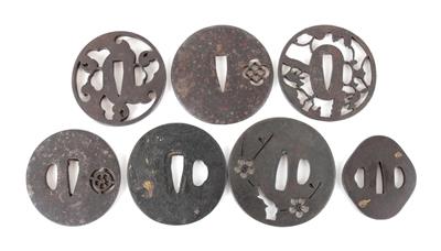 7 Eisen-Tsuba, - Antiquariato