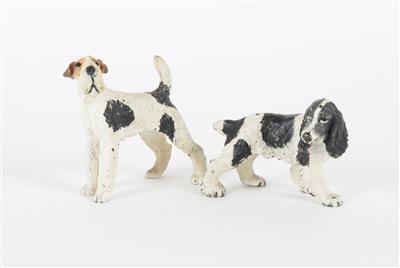 Spaniel und Terrier, - Antiquariato