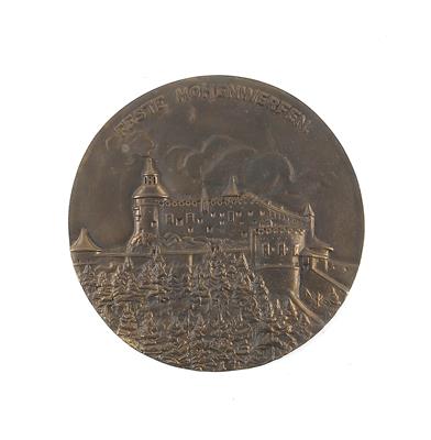 Bronzerelief der Feste Hohenwerfen, - Summer auction Antiques