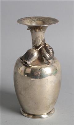 Italienische Silber Vase, - Silber