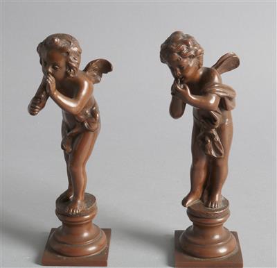 2 Amoretten Statuetten, - Letní aukce Starožitnosti