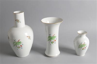 3 Vasen, - Sommerauktion Antiquitäten