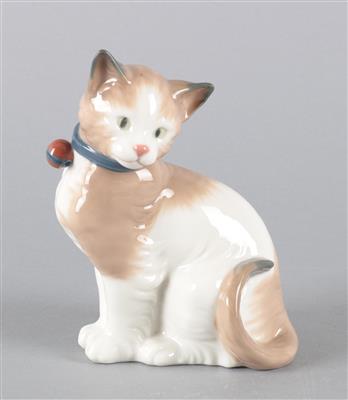 Sitzende Katze, - Sommerauktion Antiquitäten