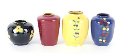 4 Vasen, - Summer auction Antiques