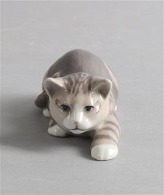 Schleichende Katze, - Asta estiva Antiquariato