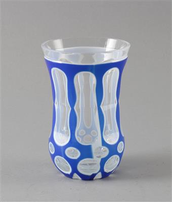 Becher, Glas, farblos, - Asta estiva Antiquariato