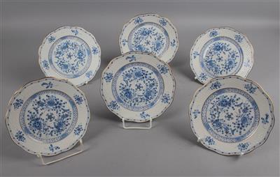 6 Dessertteller Dm. 19 cm, - Summer auction Antiques