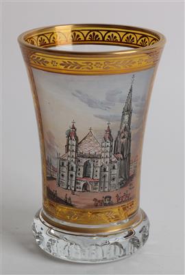 Veduten Becher Dom St. Stephan zu Wien, - Letní aukce Starožitnosti