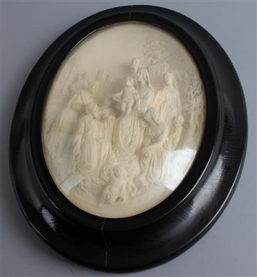Giuseppe Serafin, Relief Hl. Familie, - Antiquitäten