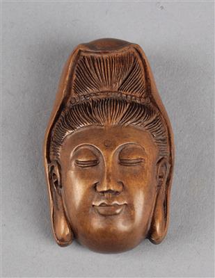 Kannon-Kopf Netsuke, - Antiquitäten