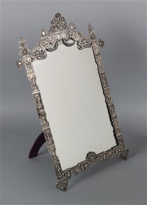 Spiegel mit Silberrahmen, - Antiquariato