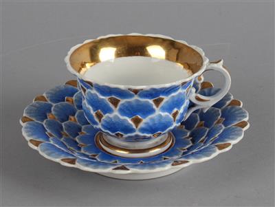 Tasse mit Untertasse, - Antiquariato