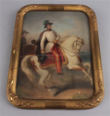 Kaiser Franz Joseph I. von Österreich zu Pferde, - Antiquariato