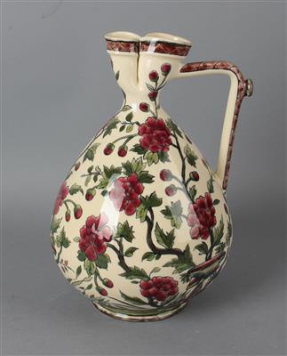 Krug, Zsolnay, Pécs um 1880/85, - Glass, porcelain and ceramics