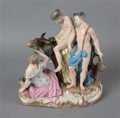 Silenus auf Esel, - Vetro, porcellana e ceramica