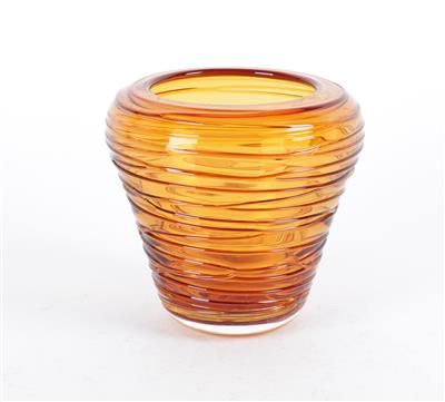 Vase, - Porzellan, Keramik und Glas