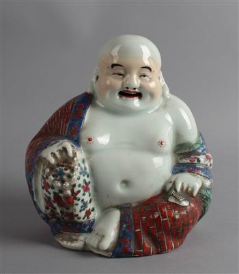 Sitzender Famille rose Budai, - Works of Art