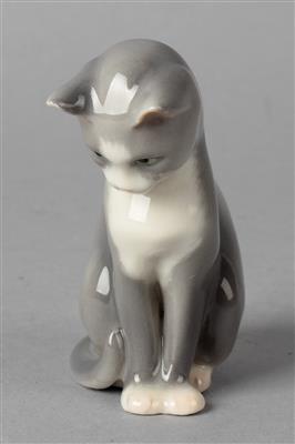 Sitzende Katze, - Antiquariato