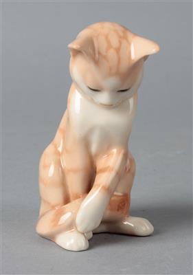 Sitzende Katze, - Antiquariato