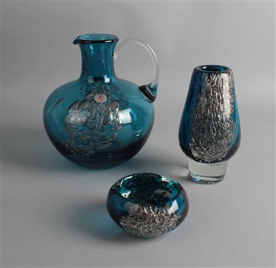 Zwiesel Cristallerie - Krug, Vase und Schale "Florida", - Works of Art