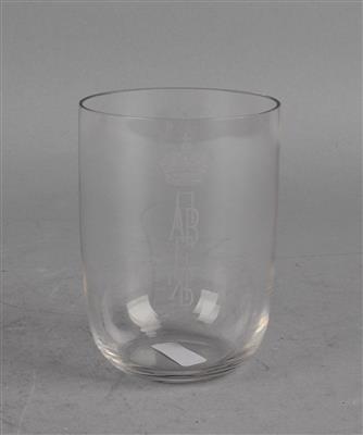 Becher mit großfürstlichem Monogramm und Krone, - Antiquitäten