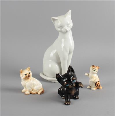 4 Katzen, - Antiques