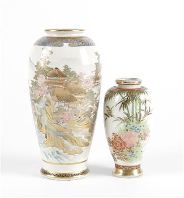 2 Satsuma Vasen, - Antiquitäten