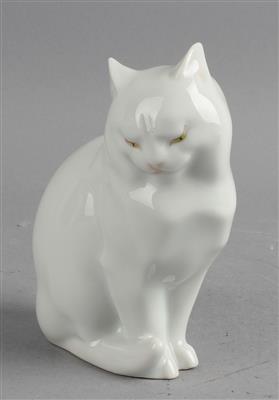 Sitzende Katze, - Antiquariato