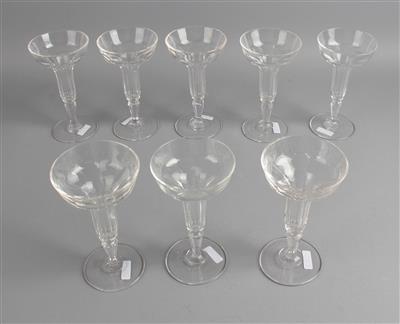 8 Champagnerschalen, - Antiques