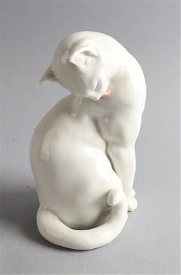 Sitzende Katze, - Antiquariato