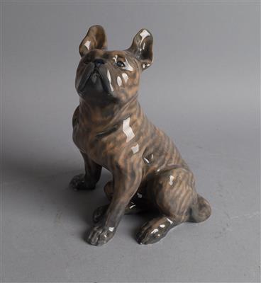 Sitzende französische Bulldogge, - Antiquariato