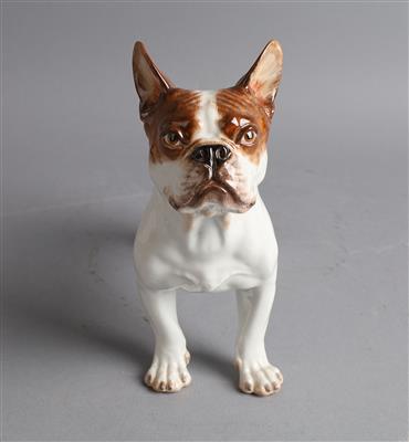 Stehende fränzösische Bulldogge, - Antiquariato