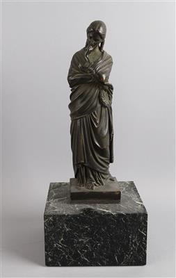 Junge Frau mit Kranz in der Hand, - Antiquariato