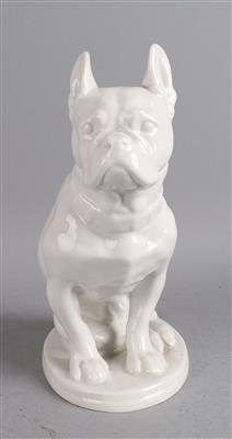 Sitzende Bulldogge, - Antiques