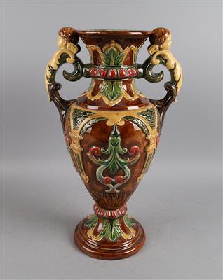 Historismus Henkelvase, Bernhard Bloch, Eichwald, - Antiquitäten