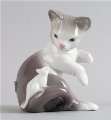 Katze mit Maus, - Antiquariato