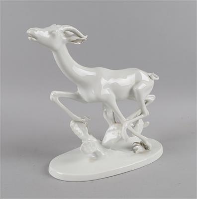 Fliehende Gazelle, - Antiquitäten