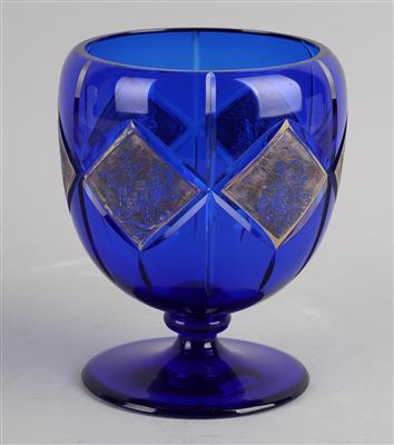 Pokalglas, Fa. Moser, Karlsbad um 1920/30, - Antiquitäten