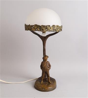 Rudolf Bröse (1865 - 1944), Tischlampe, - Antiquitäten