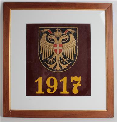 Wappen der Stadt Wien mit Jahreszahl 1917", - Antiquariato