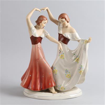 Zwei Tänzerinnen, - Antiquitäten