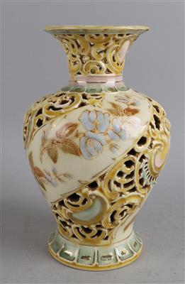 Vase, Zsolnay, Pécs um 1880, - Starožitnosti