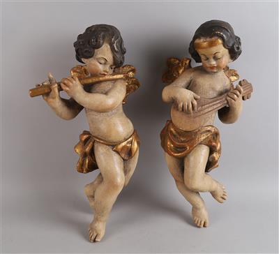 Paar musizierende Putti, - Antiquariato