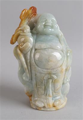 Jadefigur des Budai, - Works of Art
